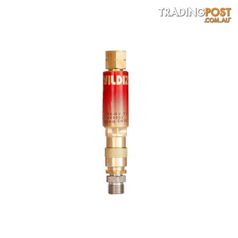 Fuel Gas Regulator Flashback Arrestor Quick Connector Yildiz 1130-Q-AU