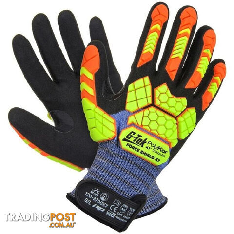 Forceshield Polykor X7 Gauge Nitrile Gloves Size-10 Prochoice 120-3700X7-10