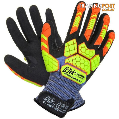 Forceshield Polykor X7 Gauge Nitrile Gloves Size-07 Prochoice 120-3700X7-7