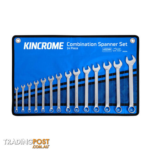 Combination Spanner Set 14 Piece - Metric Kincrome 1352214