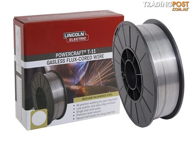 Mig Wire 0.8mm 4.5Kg Gasless Flux Cored T-11 Powercraft Lincoln 14-110845