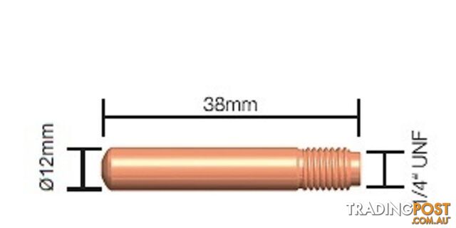 1.2mm Contact Tip Standard Duty (Tweco Style 2 & 4) 14-45 Pkt : 10