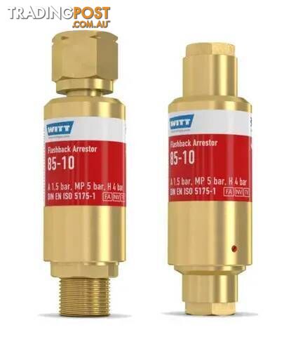 High Flow Reg End Flashback Arrestor (WITT 85-10) Harris 143.116
