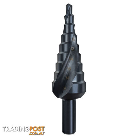 DRILL STEP 4-30MM 14-STEP M2 HSS BLUE SPIRAL FLUTE P&N 149060009 - photo 2 of 2