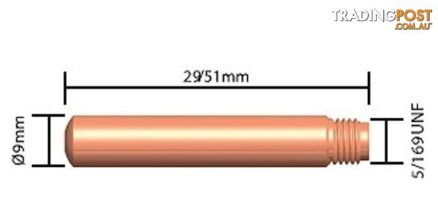 15H-45 Contact Tip Heavy Duty TWECO STYLE 5