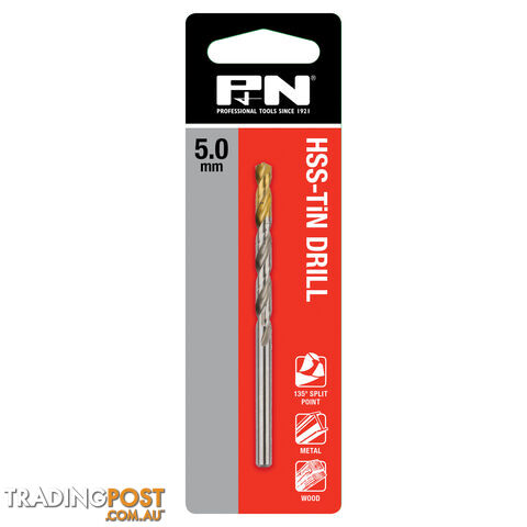 DRILL JOBBER HSS-TiN TIP 2.00 DIN338 2PK P&N 165320787