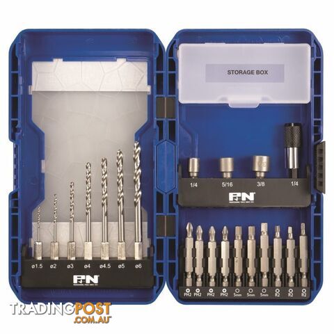 DRILL DRIVER SET 1.5-6.0MM HEX NUTSETTERS 21 PCE P&N 165399015