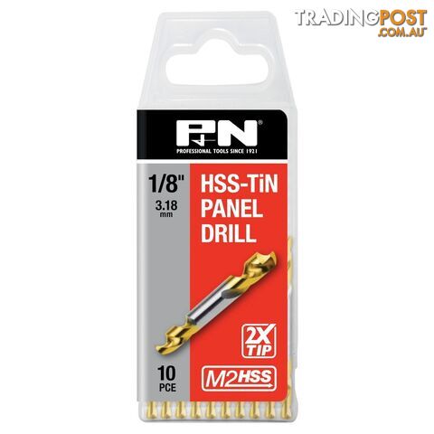 DRILL PANEL DE HSS-TiN #20 10PK P&N 165611610