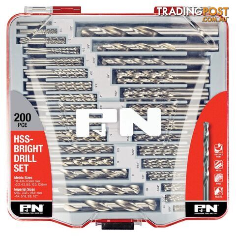 DRILL JOBBER SET HSS BRIGHT P1 1/16-1/4x1/64 13PC P&N 166044635