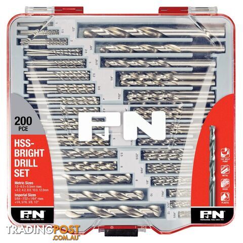 DRILL JOBBER SET HSS BRIGHT PM1 1.5-6.5+3.3/4.2 13PC P&N 166044639