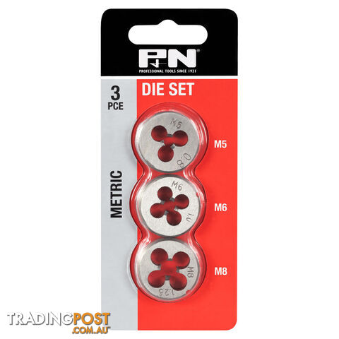 DIE SET BUTTON METRIC M5, M6, M8 x 1IN OD 3PC P&N 166044654