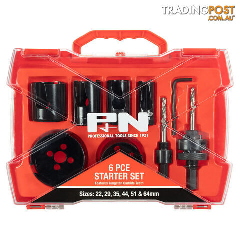 HOLESAW SET ELECTRICIAN BIM 16 20 22 25 32 40 + 2ARB P&N 166044662