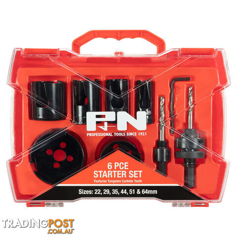 HOLESAW SET PLUMBER BIM 19 22 35 44 57 63 + 2 ARB P&N 166044663