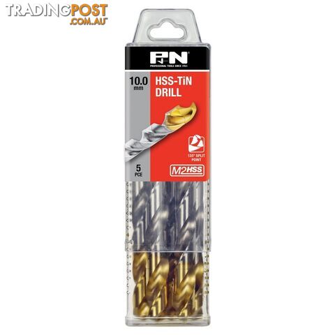 DRILL JOBBER HSS-TiN TIP 5/16 DIN338 5PK P&N 166413125