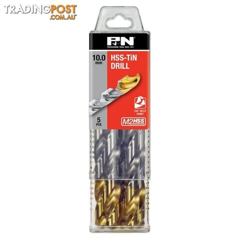 DRILL JOBBER HSS-TiN TIP 15/32 DIN338 5PK P&N 166414688