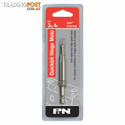DRILL SET SELF CENTRE QUICKBIT HEX SHANK 4PC P&N 1714000