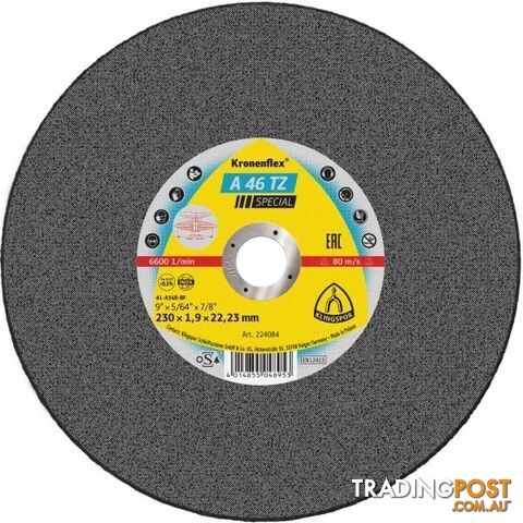 Cutting-off Wheels for Stainless Steel, Steel 125mm x 1.6mm A 46 TZ Special...