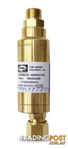 Flashback Arrestor - Torch End (High Flow) (Oxy) Harris 1882UAAR