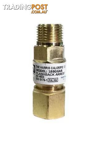 Flashback Arrestor - Torch End (Normal flow) (oxy) Harris 188GGAR