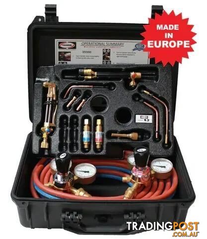 Contractors Oxy/Acet kit with side entry regulator Harris 19680126