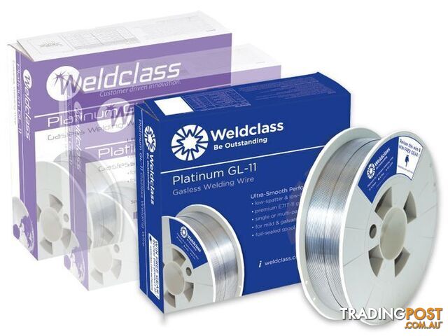 Platinum GL-11 Gasless Wire 200mm Spool 0.9mm 4.5kg Weldclass 2-098FM