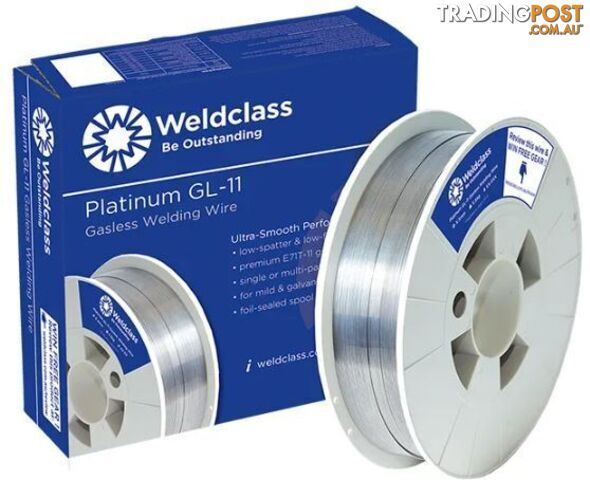 Gasless Platinum GL-11® Mig Wire 1.2mm 4.5kg 200mm Spool Weldclass 2-128FM