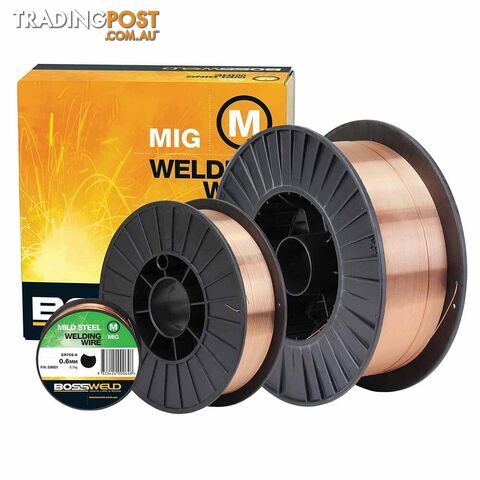 Mild Steel MIG Wire x 0.8mm (5 Kg Spl) Bossweld 200004