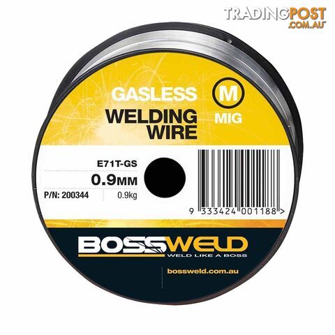 Bossweld MIG Wire Gasless Gs x 0.9mm x 0.9kg 200344