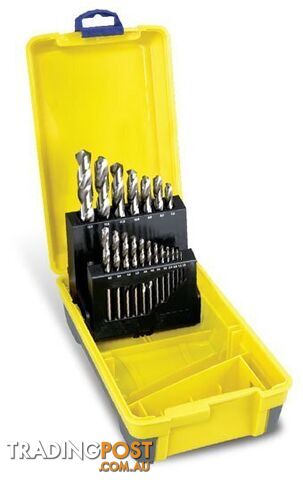 HSS Jobber Set In ABS Plastic Case 19 Piece Bright 2007-M5