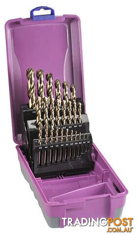 HSS Cobalt Drill Set ABS Case 1-13mm 25 Pce 2011-M6
