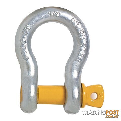 Grade S Bow Shackle 13 X 16MM WLL 2t Screw Pin Anchor Beaver 242313