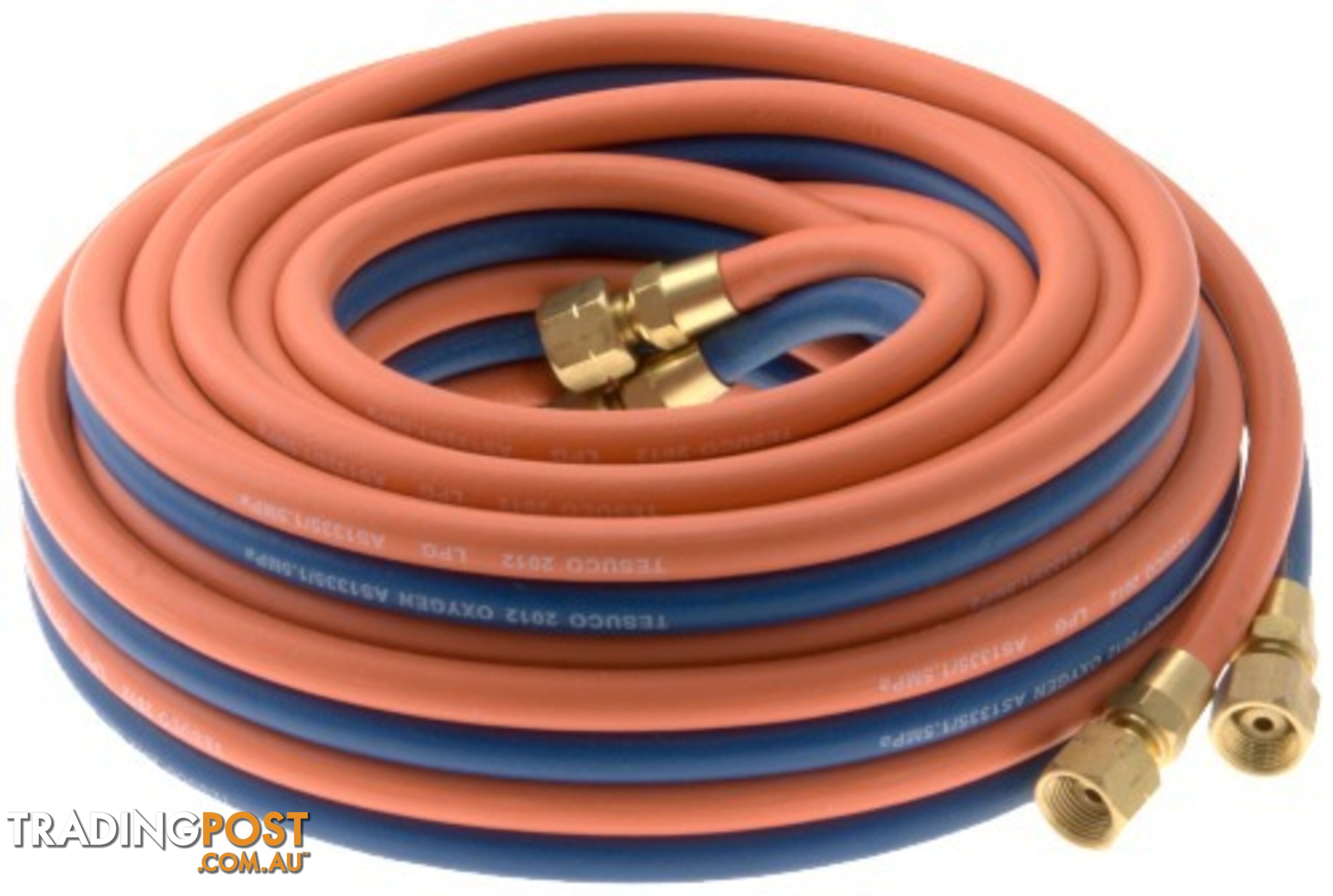 Twin Hose Oxygen / LPG 15 Metre Coil 5mm ID HA1505-OLP GWTWOL15 400179 UFLPGTH15M