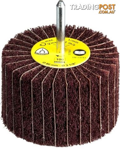 Flap Wheel 60 x 30mm 6mm Shaft 60 Grit NCS 600 Klingspor 258936 517803