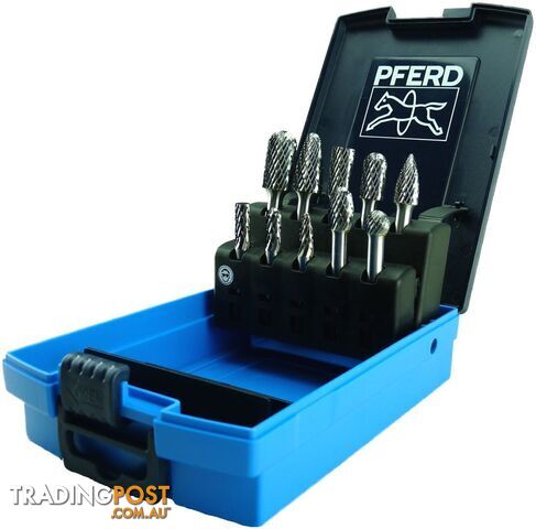 10 Piece Tungsten Carbide 1/4"Burr Set 26005694