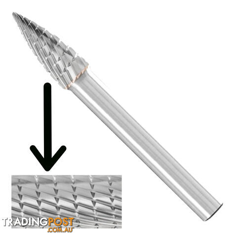 Carbide Burr Pointed Tree SPG 1/4" Shank 3/8" x 3/4" SG-3 Pferd 26007219