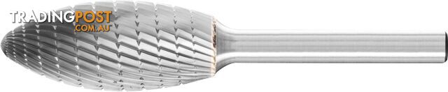 Carbide Burr Flame Shape 1/4" Shank 5/16" x 3/4" SH-2 Pferd 26007220