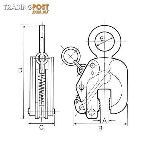 Vertical VC Plate Clamps 1T 0-30mm Beaver 261130 - photo 2 of 2