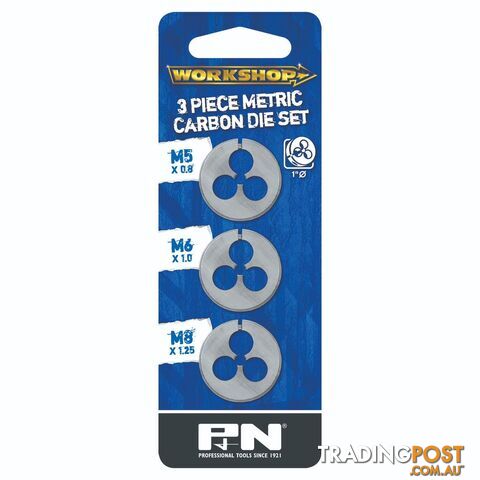 Die Set Imperial 3Pce 5/16''-1/4''-3/16'' GCr15 P&N Workshop SUTTON 267013203