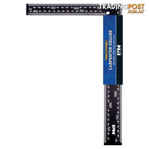RULE SQUARE CARPENTERS BLACK 300 X 200 MM SUTTON 267901250