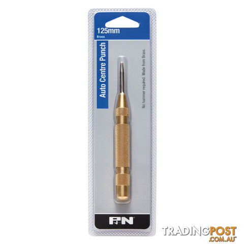 CENTRE PUNCH AUTO BRASS 125MM P&N SUTTON 267AP1125