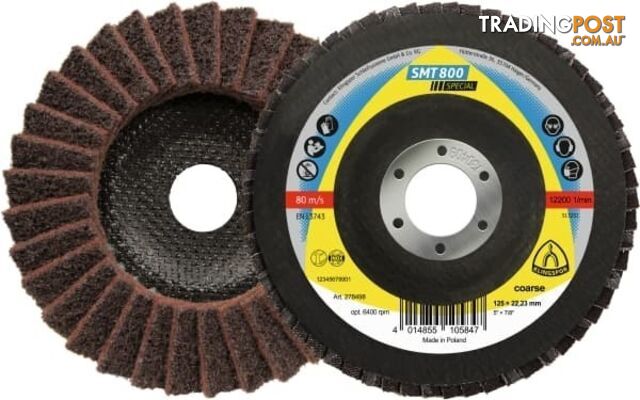 Flap Disc 125mm x 22.23 Coarse Aluminium Oxide Klingspor 278498