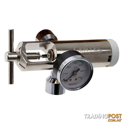 Gentec Variable Click-Style Therapy Regulator - Medical Oxygen 25 L/min Twin...