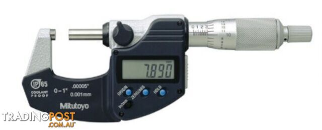 C-Proof IP65 Digimatic Micrometer 0-1"/0-25.4mm Mitutoyo 293-340-30