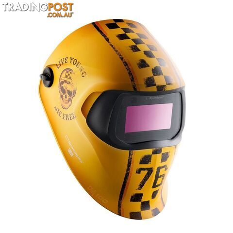 3M Speedglas 100 Series Graphic Auto Darkening Welding Helmet Trojan Warrior 751620
