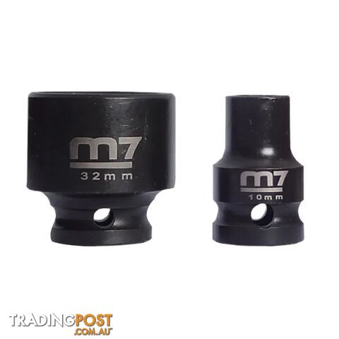 Impact Socket With Hang Tab 1/2" Drive 6 Point 23mm M7 M7-MA411M23