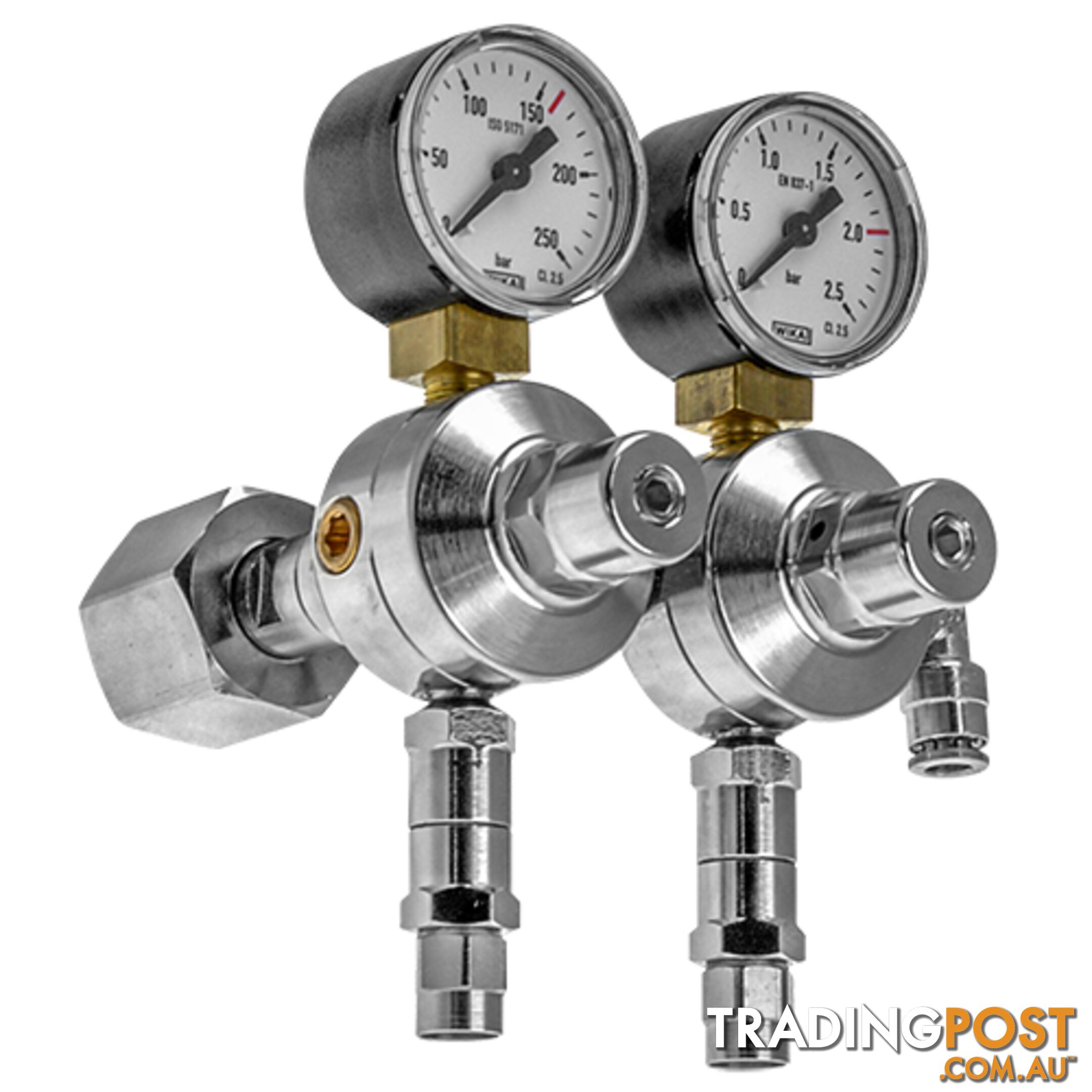 Beverage Regulator 2 Stage Bottom Entry N2 Food Grade M10x1/T50 RIM2NI05
