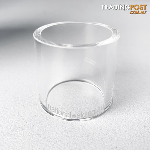 Short Pyrex Clear Cup F=32.0mm L=32.05mm Unimig 2P18GSLD