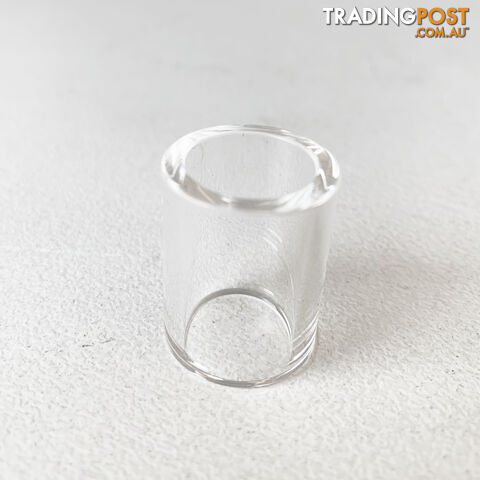 Short Pyrex Clear Cup F=19.5mm L=25mm Unimig 2P7GS