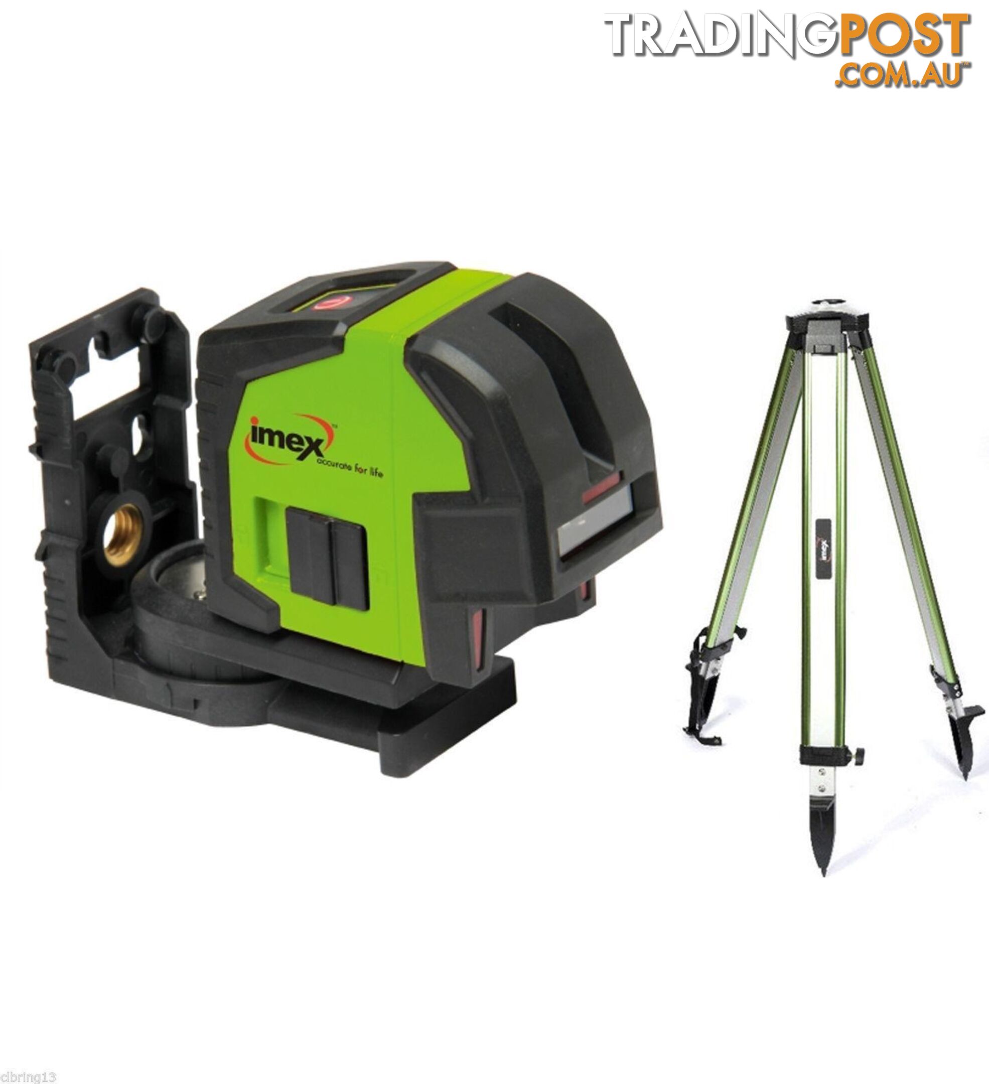 Imex LX22 Crossline Laser With Plumb Spot & Tripod Package
