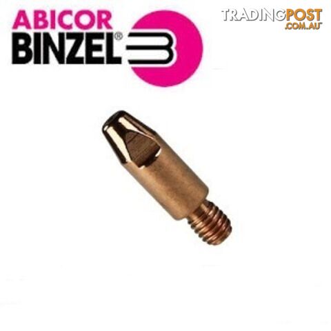 1.0mm Steel M6 8mm 28mm Binzel contact tip Pk:10 P140.0242